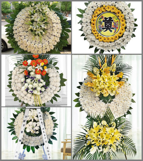 山东青岛胶州市杜村镇丰华屯村花圈速递